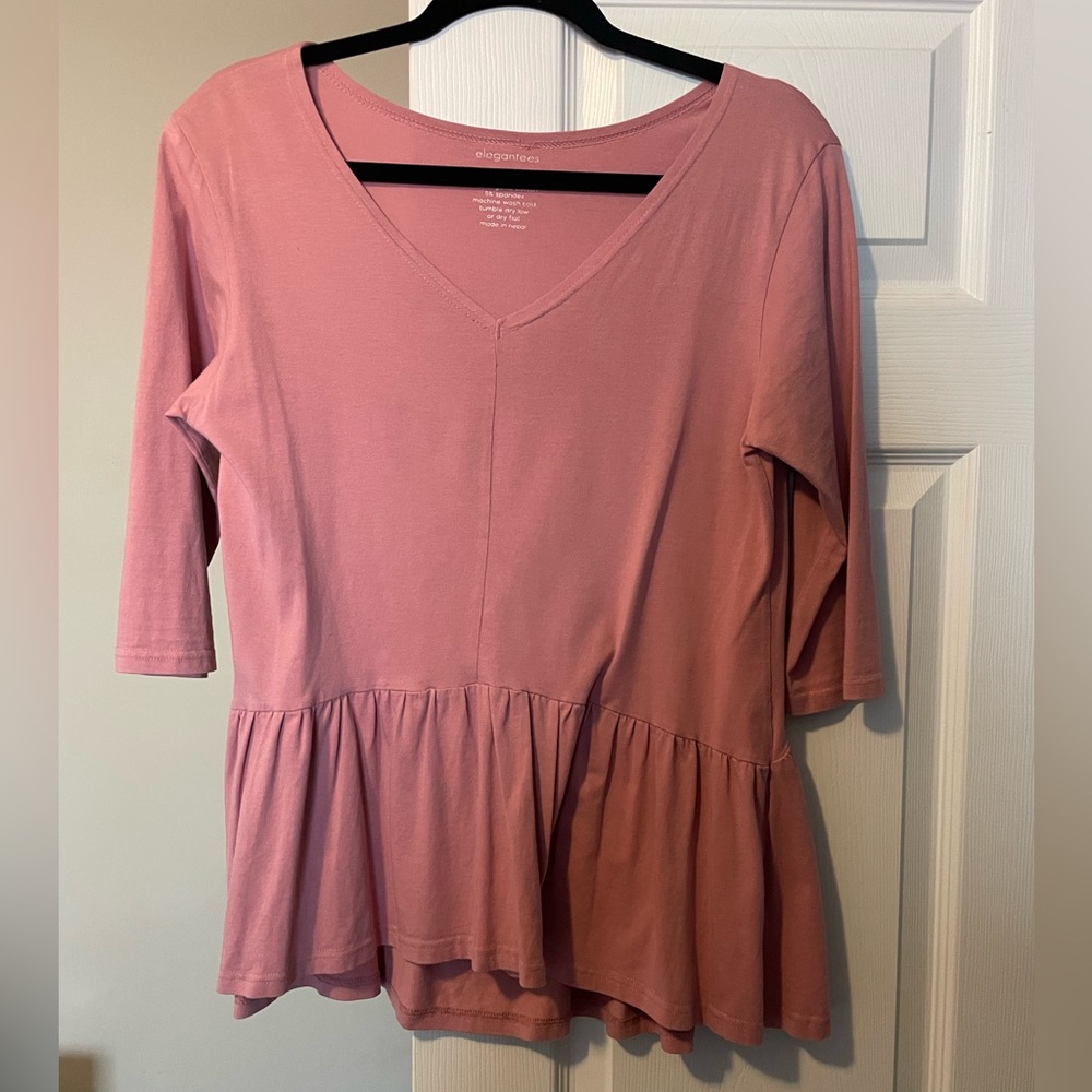 Elegantees pink blouse